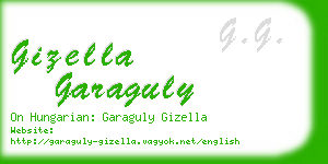 gizella garaguly business card